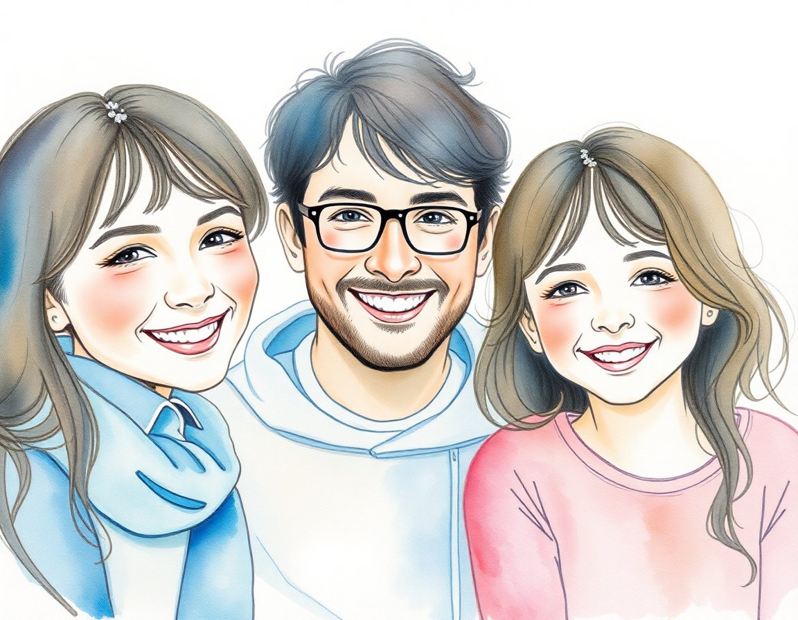 Watercolor style example